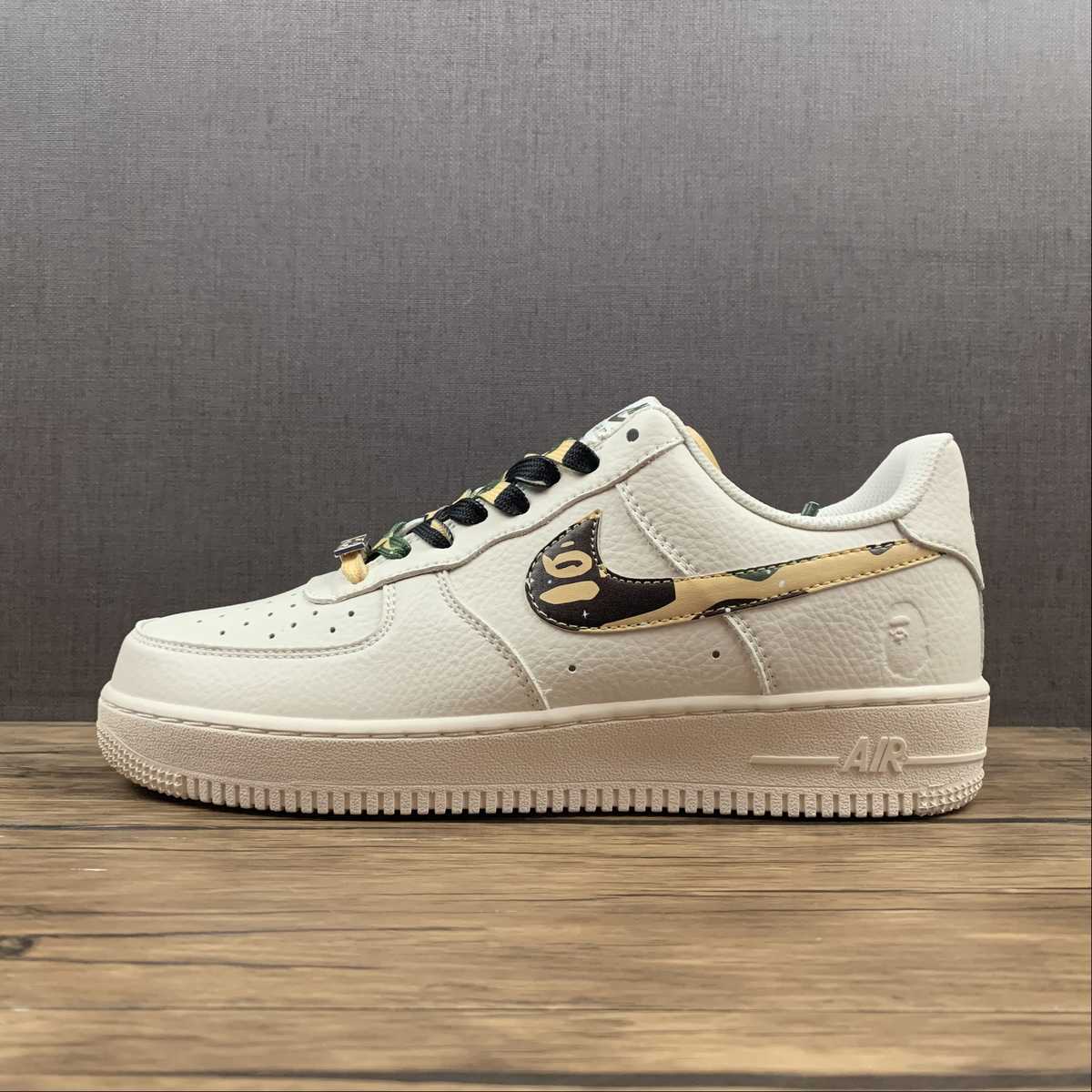 Bape x Nike Air Force 1 07 Low Camouflage White Green AA1365-118 ...