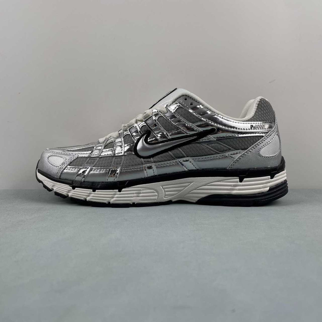 Nike P-6000 White Metallic Silver Black Sail CN0149-001