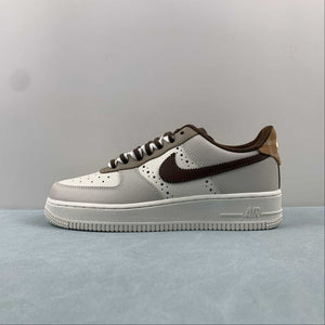 Air Force 1 Low LV8 Brogue Sail Khaki Cacao Wow FV3702-121