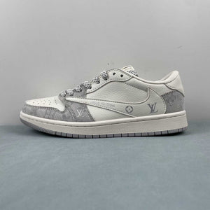 Fragment Design xTravis Scott x Air Jordan 1 Low OG SP LV Beige Light Gray LJ5188-004
