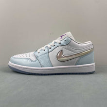 Cargar imagen en el visor de la galería, Air Jordan 1 Low SE GS Aquarius Blue Glacier Blue Hyper Violet FN7366-400
