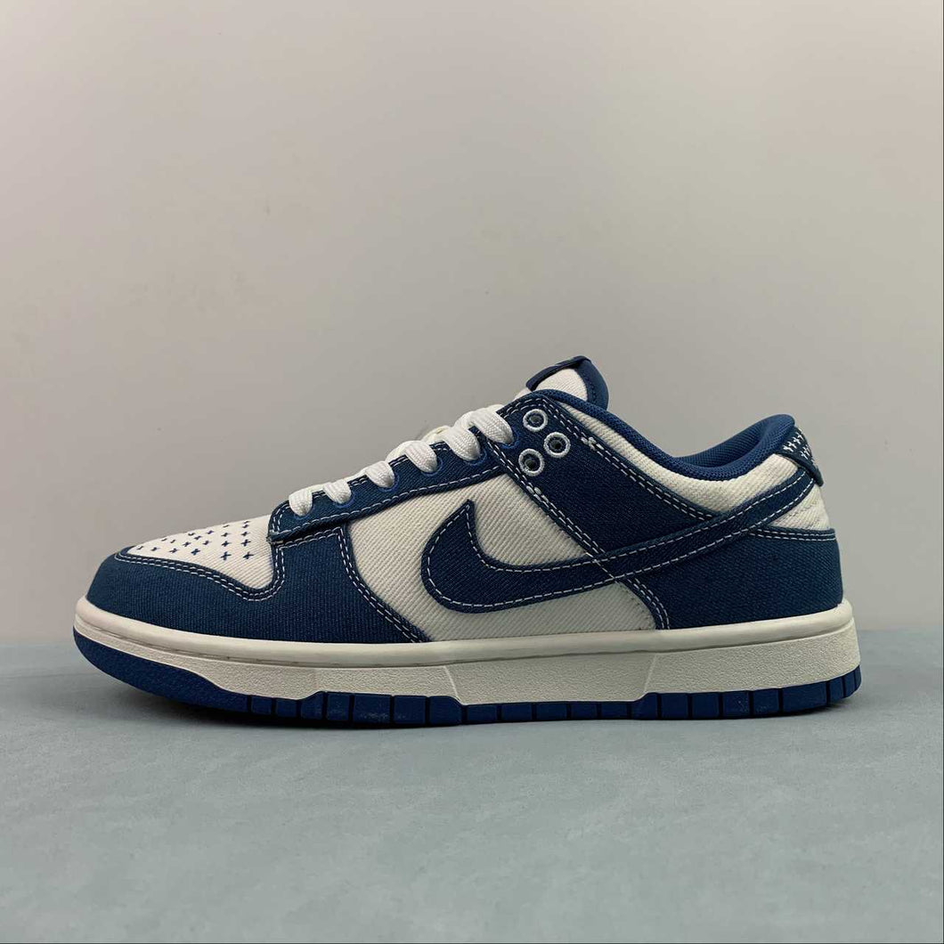 SB Dunk Low Industrial Blue Sashiko Summit White DV0834-101