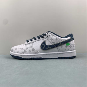 SB Dunk Low LV White Dark blue LV0526-593