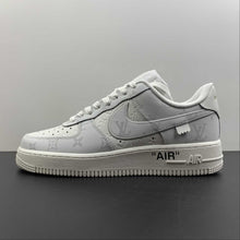 Cargar imagen en el visor de la galería, Louis Vuitton x Air Force 1 White Gray 6601-1
