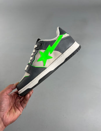 BAPE Sk8 STA Dark Grey Beige Green