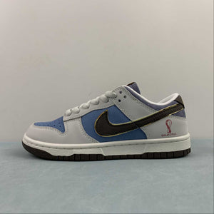 SB Dunk Low Word Cup Brown Blue Metallic Gold AT2022-688