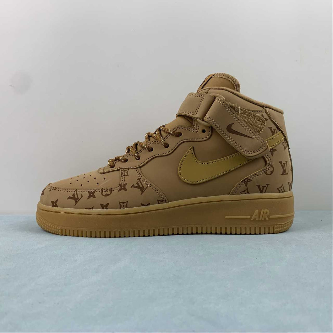 LV x Air Force 1 07 Mid Brown DV9988-500