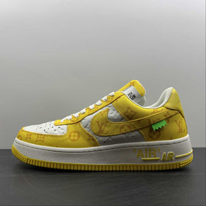 Louis Vuitton Trainer Snaker x Air Force 1 Yellow White LK0230