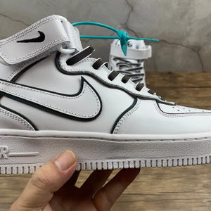 Air Force 1 07 Mid White Black Chameleon 368732 810