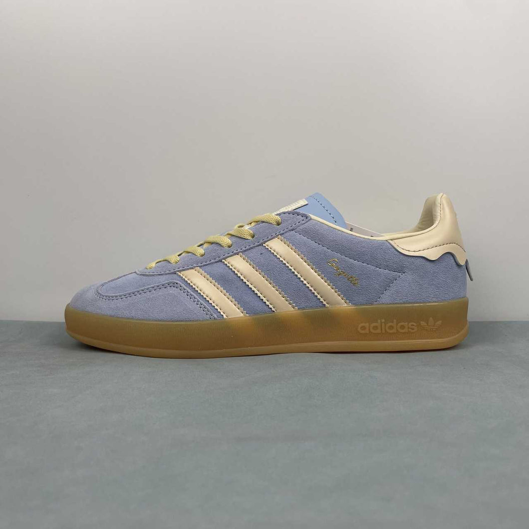 Adidas Gazelle Indoor Valentine's Day Glow Blue Crystal Sand JR8029