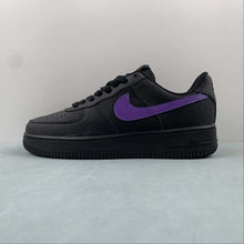 Cargar imagen en el visor de la galería, Air Force 1 07 Low Black Purple CW2288-014
