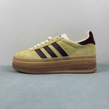 Cargar imagen en el visor de la galería, Adidas Gazelle Bold Almost Yellow Maroon Wonder White IF5937
