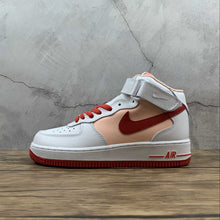 Cargar imagen en el visor de la galería, Air Force 1 07 Mid Retro White Orange University Red CD0884-123
