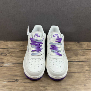 Air Force 1 07 Low Sacramento Kings Rice White Grey Purple NK6928-205