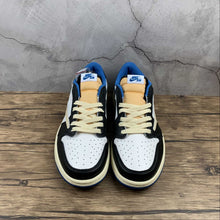 Cargar imagen en el visor de la galería, Travis Scott x Air Jordan 1 Low OG Sail Black-Military Blue DM7866 140
