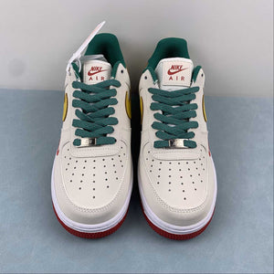 Air Force 1 07 Low Green Gold White Red HX123-002