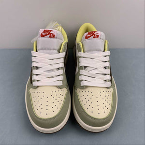 Travis Scott x Air Jordan 1 Low OG Brown Yellow Green DM7866-603