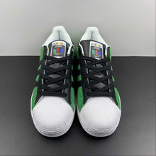 Cargar imagen en el visor de la galería, Adidas Superstar Green Core Black Cloud White FW3544
