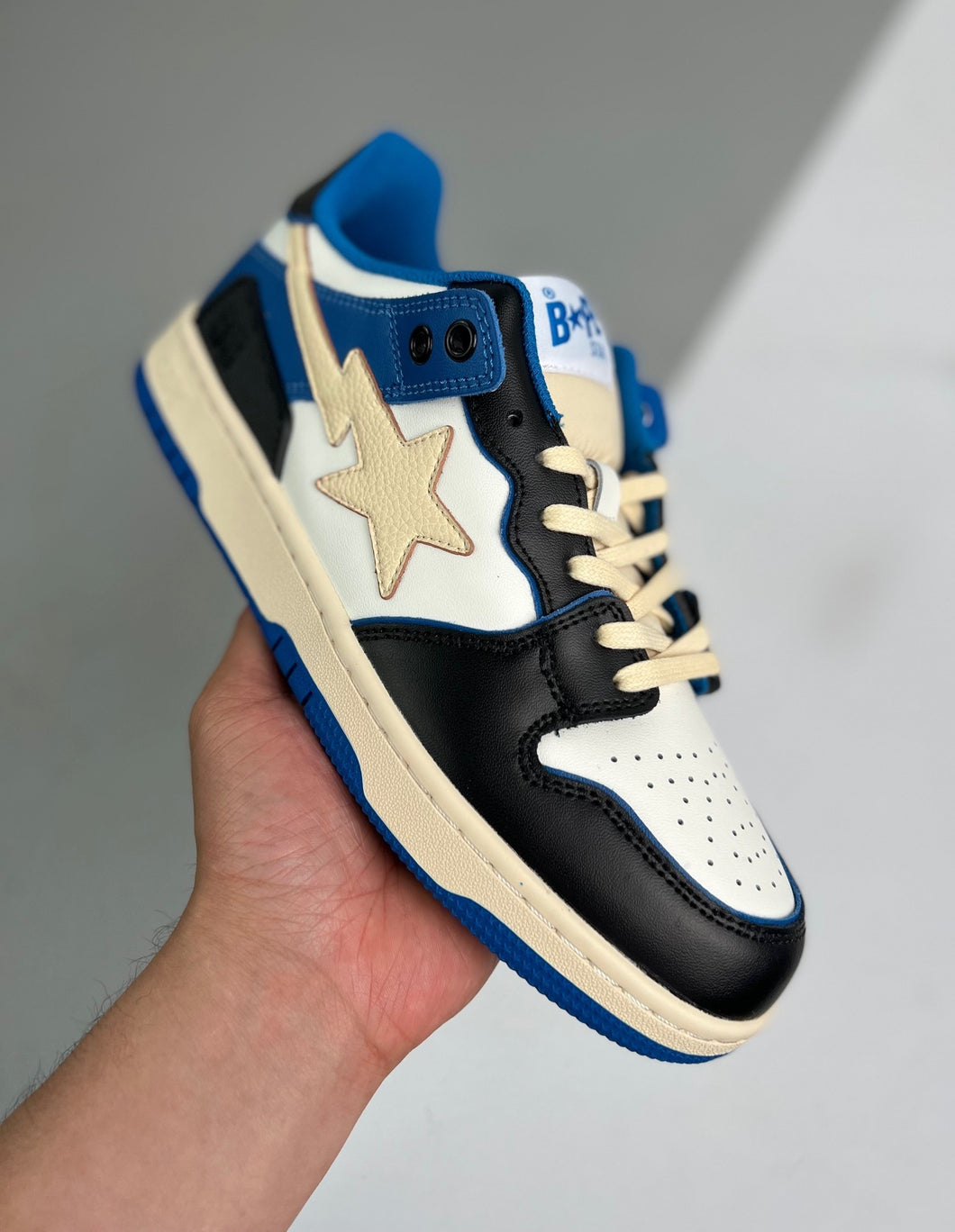 BAPE Sk8 STA Blue Navy Black White Beige