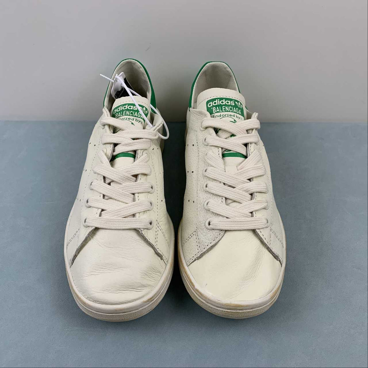 Balenciaga x Adidas Stan Smith Worn-Out White Green HP6784 – juanma-shop