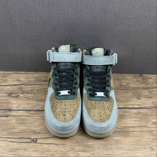 Cargar imagen en el visor de la galería, Air Force 1 07 Mid Dark Grey Green Brown Reflective Silver CQ5059-103
