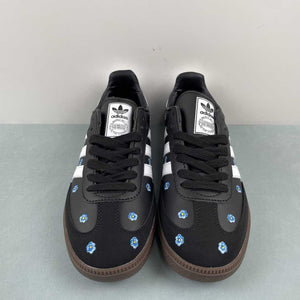 Adidas Samba OG Light Blue Floral Core Black Footwear White Gum IF4397