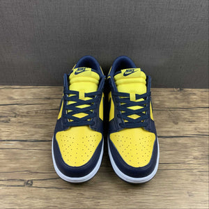 SB Dunk Low Michigan Varsity Maize Midnight Navy-White DD1391-700