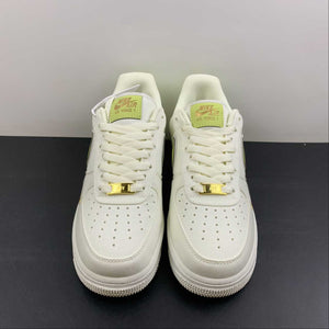 Air Force 1 07 Low Cream Metallic Gold Green Sail MN5696-109