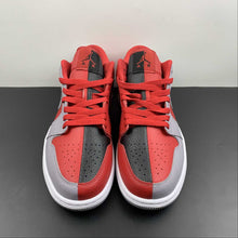 Cargar imagen en el visor de la galería, Air Jordan 1 Low SE Split Gym Red Cement Grey Black White DR0502-600
