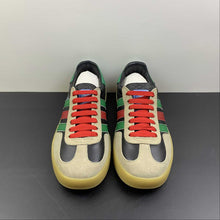 Cargar imagen en el visor de la galería, Adidas x Gucci Gazelle Black Green Red Leather
