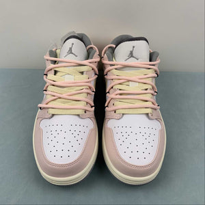 Air Jordan 1 Low Pink Yellow Grey 553558-053