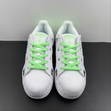 Cargar imagen en el visor de la galería, Adidas Superstar Cloud White Green HO5668
