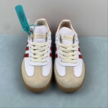 Cargar imagen en el visor de la galería, Adidas SAMBA OG Sporty and Rich Cloud White Collegiate Burgundy IF5660
