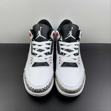 Cargar imagen en el visor de la galería, Air Jordan 3 Retro Infrared 23 White Black Cement Red  136064-123
