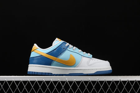 SB Dunk Low Splash Yellow Ochre Powder Blue Dark Maroon 309601-471