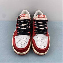 Cargar imagen en el visor de la galería, Air Jordan 1 Retro Low OG Trophy Room Away Sail Black Varsity Red Muslin FN0432-100
