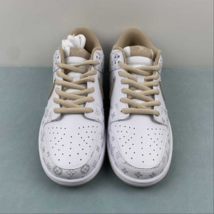 LV x SB Dunk Low White Kakhi LV0526-596