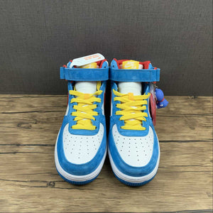 Air Force 1 07 Mid Doraemon White Blue Red Yellow GB1236-160