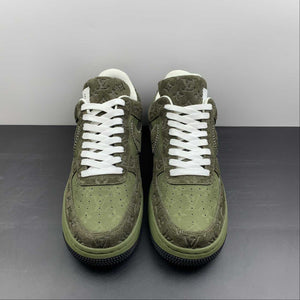 Louis Vuitton Trainer Snaker x Air Force 1 Green Camo LK0229