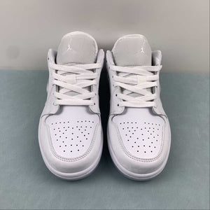 Air Jordan 1 Low GS White Iridescent Glitter Summit White Ice Blue FQ9112-100