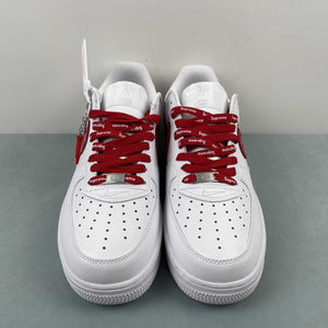 Supreme x Air Force 1 07 Low White Red CU9225-010