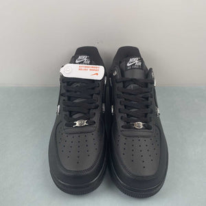 Air Force 1 07 Low Black Silver Mini Swoosh HQ1180-001