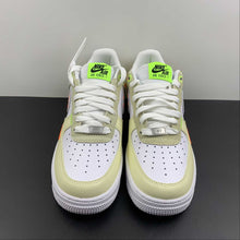 Cargar imagen en el visor de la galería, Air Force 1 07 Low Stitch White Tan Neon FB1852-111
