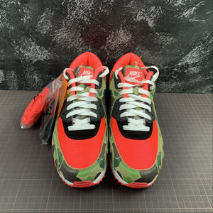 Air Max 90 Reverse Duck Camo Infrared Dark Sage Baroque Brown CW6024-600