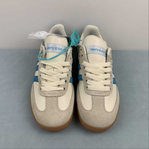 Adidas SAMBA OG Sporty and Rich Cream White Blue Rush Gum IE7096