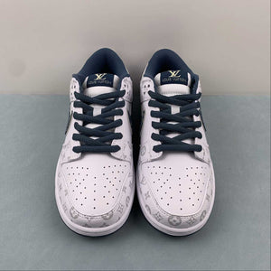 SB Dunk Low LV White Dark blue LV0526-593