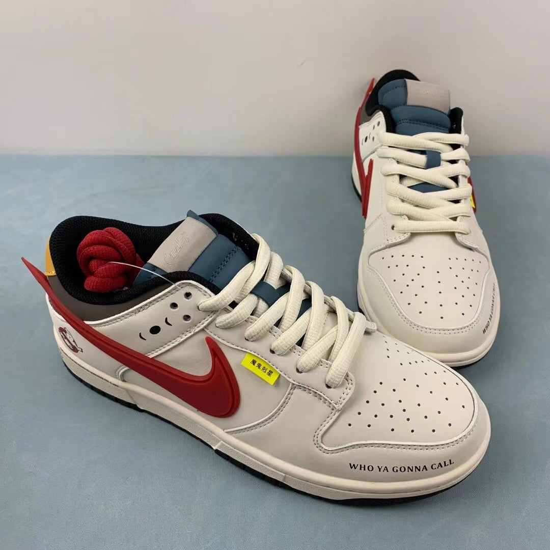 SB Dunk Low Ghostbusters Rice White Red Orange Black ZD2356-158 ...