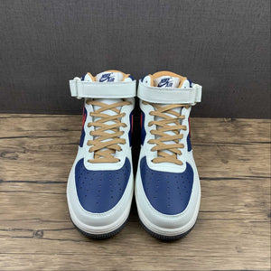 Air Force 1 07 Mid Beige Dark Blue University Red 512745-068