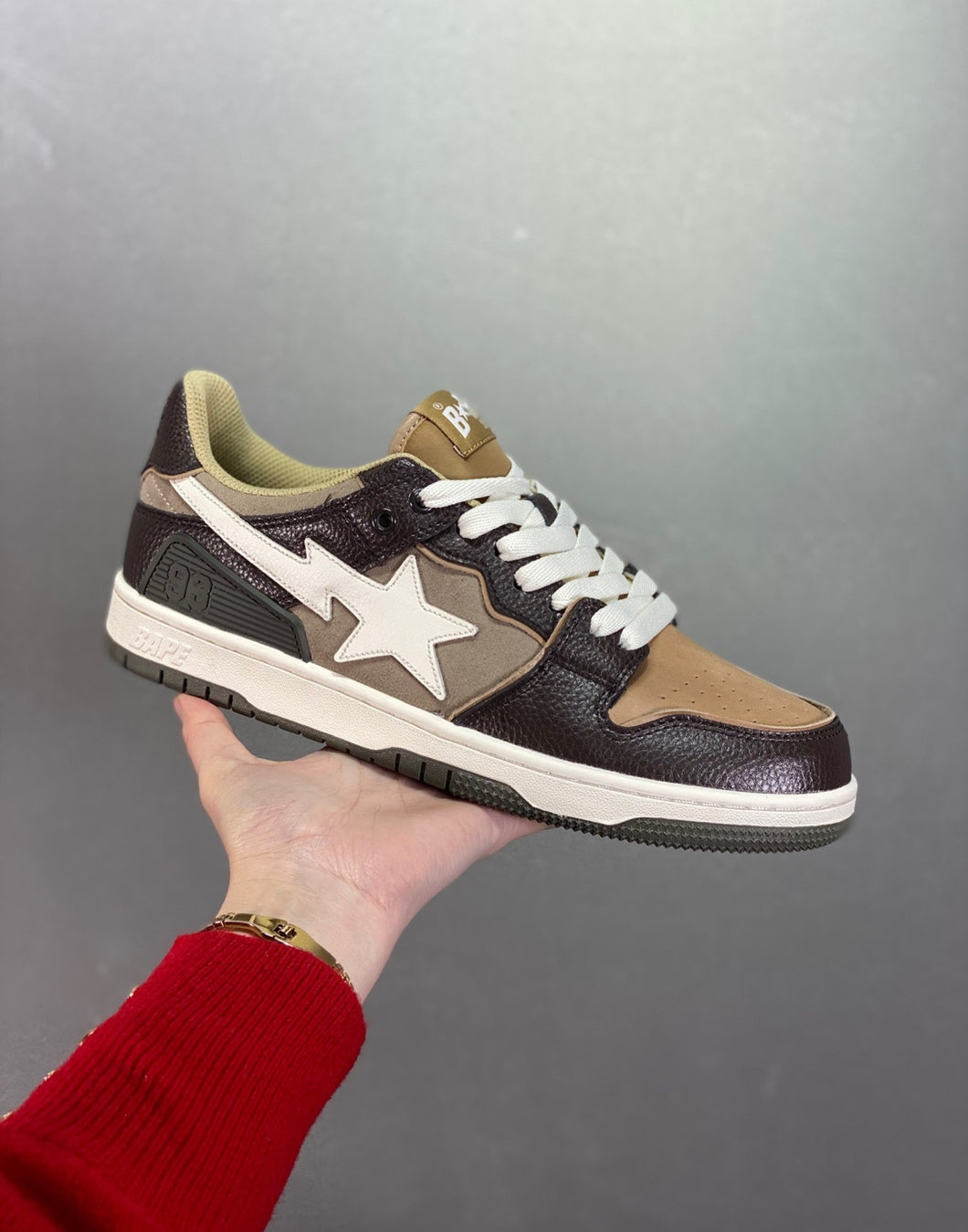 BAPE Sk8 STA Brown Gray
