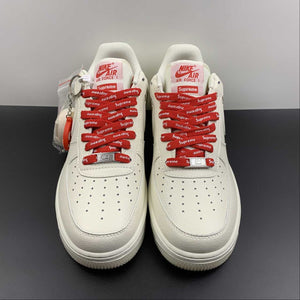 Supreme x Air Force 1 07 Low Beige Red SU0220-001
